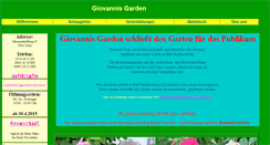 Desktop Screenshot of giovannisgarden.at