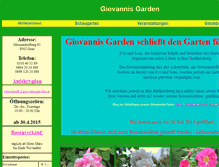 Tablet Screenshot of giovannisgarden.at